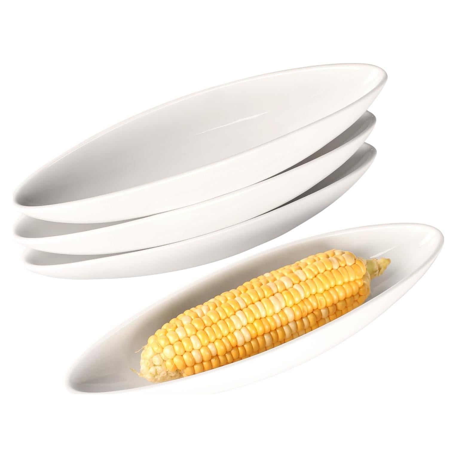 Set de 4 Platos de Cerámica para Mazorca 28 cm LIUYWYHCF