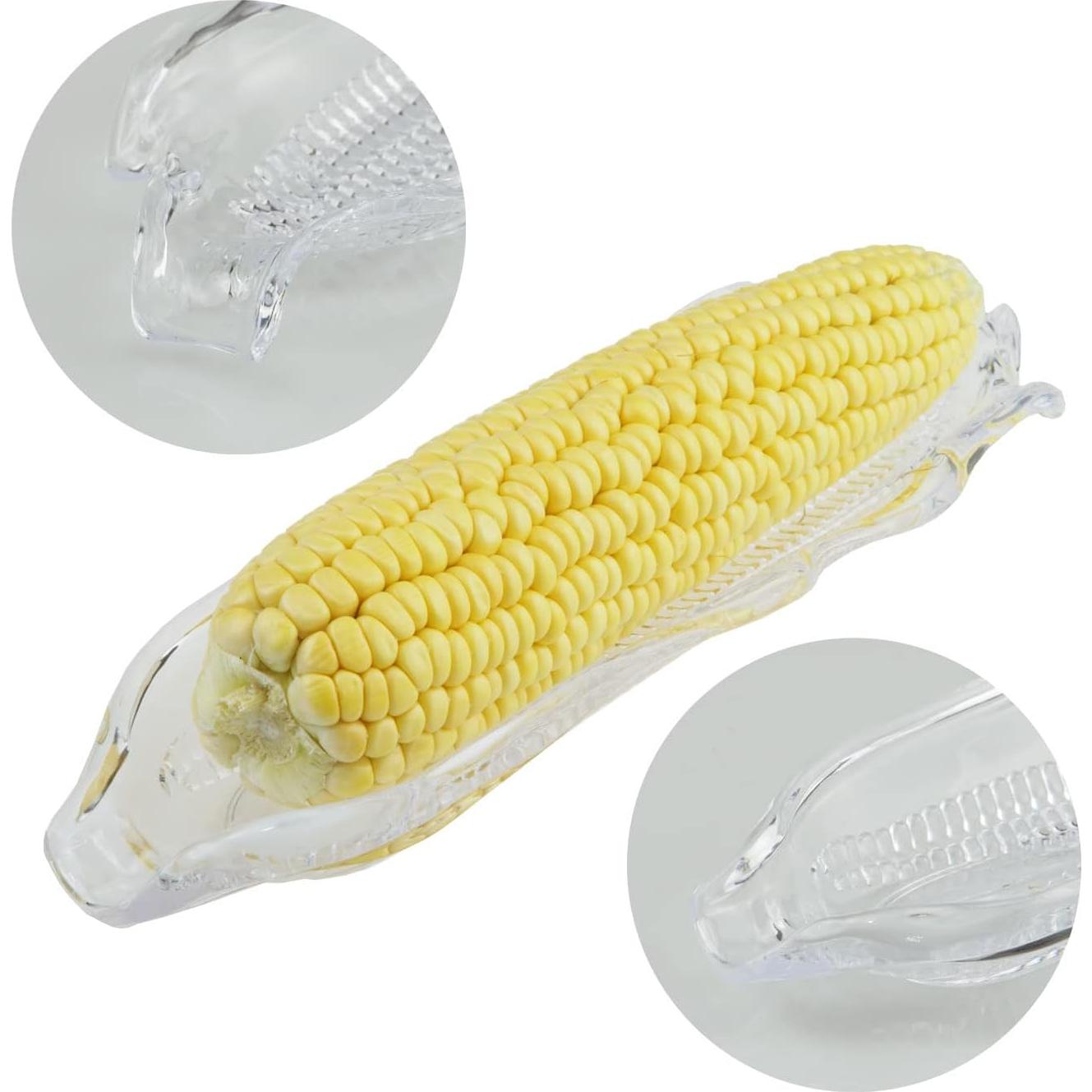 Bandejas de Plástico Transparente para Maíz XGNG - 6 Piezas 26.8 cm