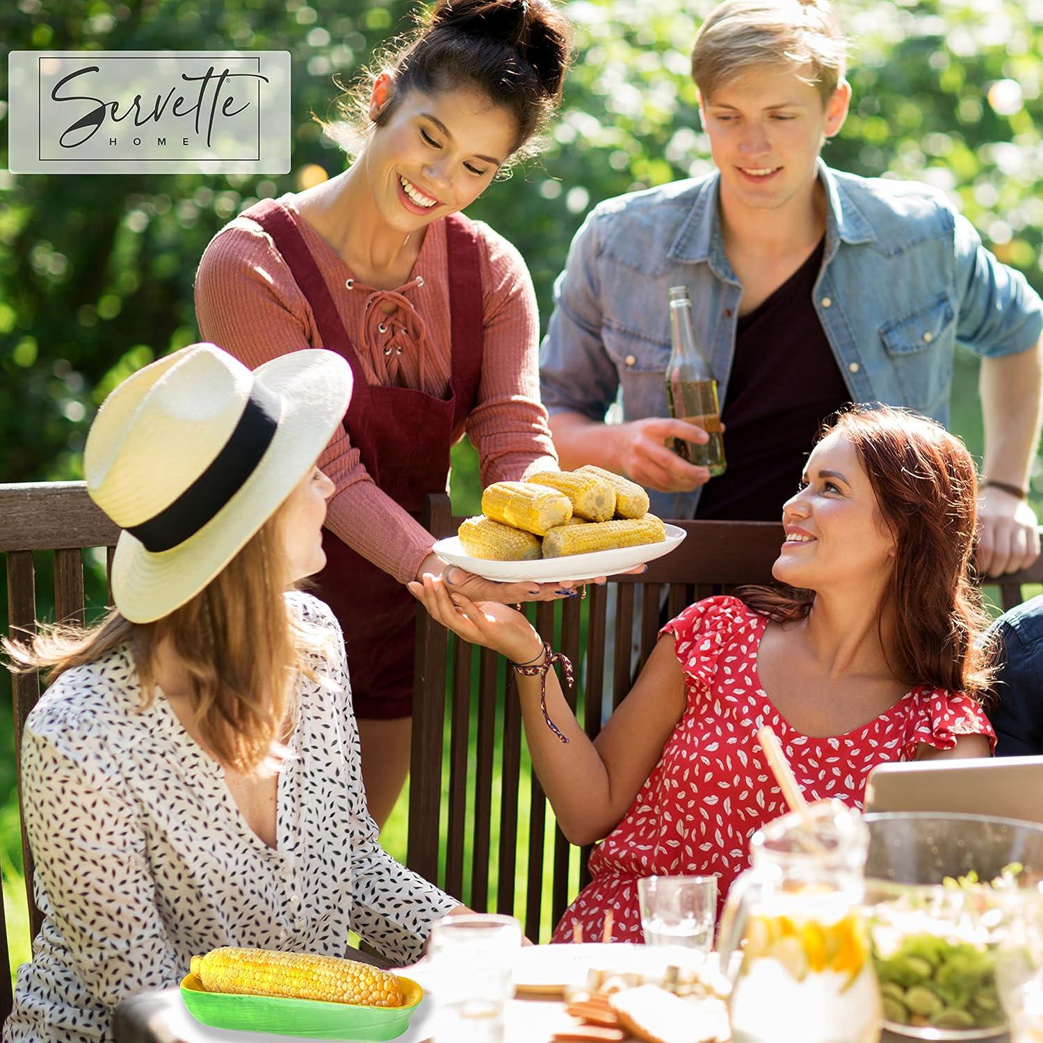 Plato de Cerámica en Forma de Mazorca Servette Home 21.6 cm