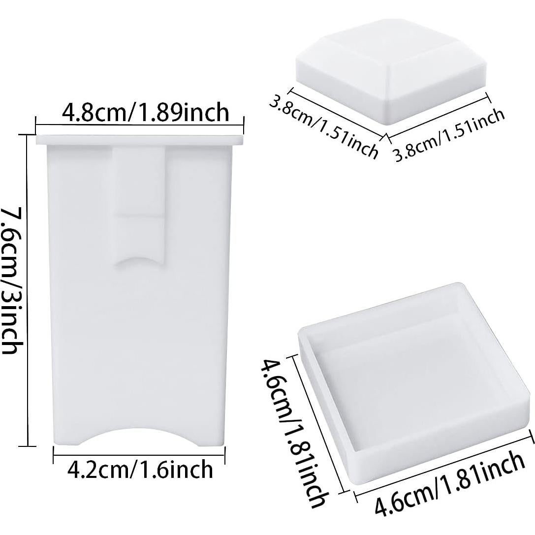 Esparcidor de Mantequilla DGZJSM 3PCS Plástico Blanco 7.7cm