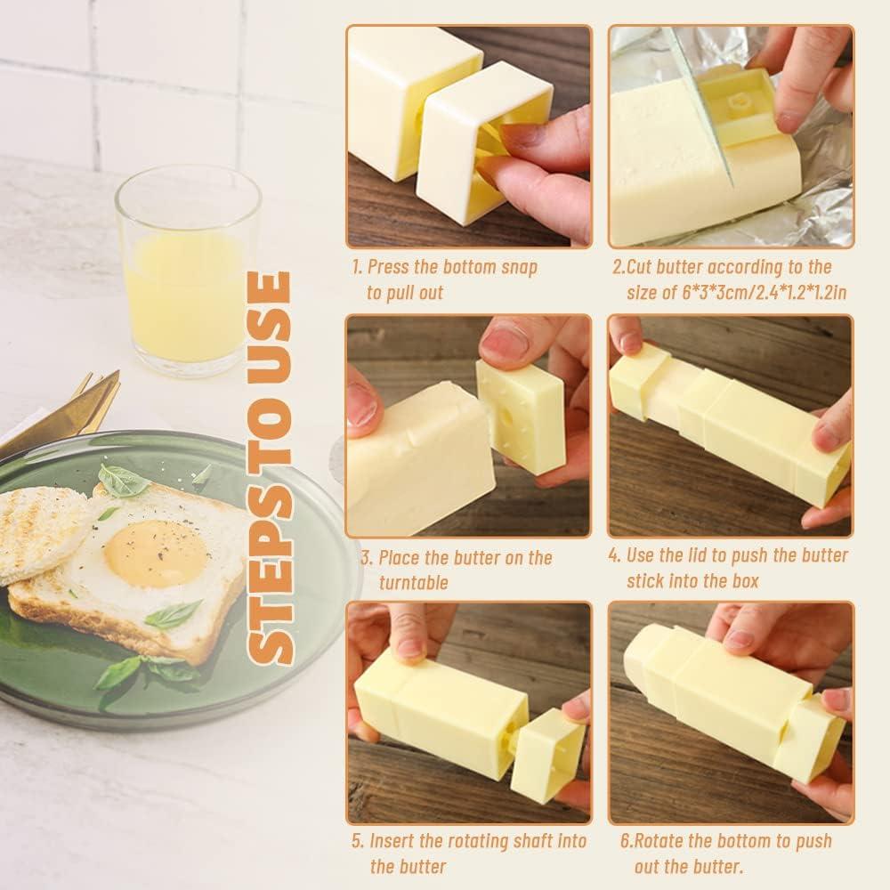 Dispensador de Mantequilla Rotativo Roucerlin Amarillo 11cm