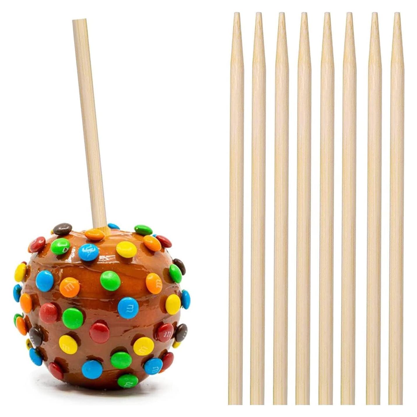 150 Palitos de Caramelo de Bambú YESTOO 14 cm Gruesos 5 mm