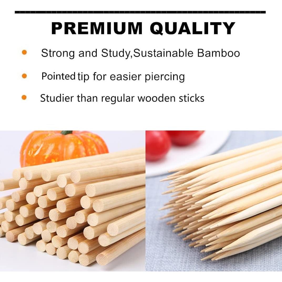 150 Palitos de Caramelo de Bambú YESTOO 14 cm Gruesos 5 mm