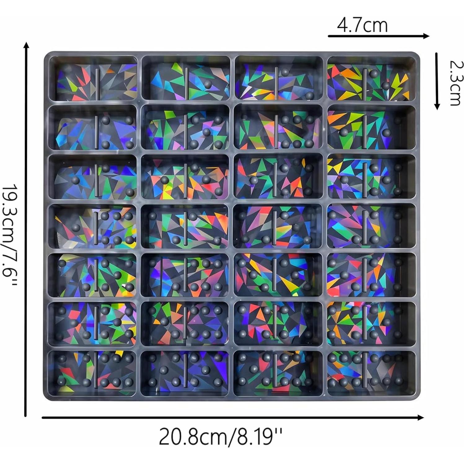 Molde de Dominó de Silicona Gasusen para Resina Epóxica 20.8x19.3cm