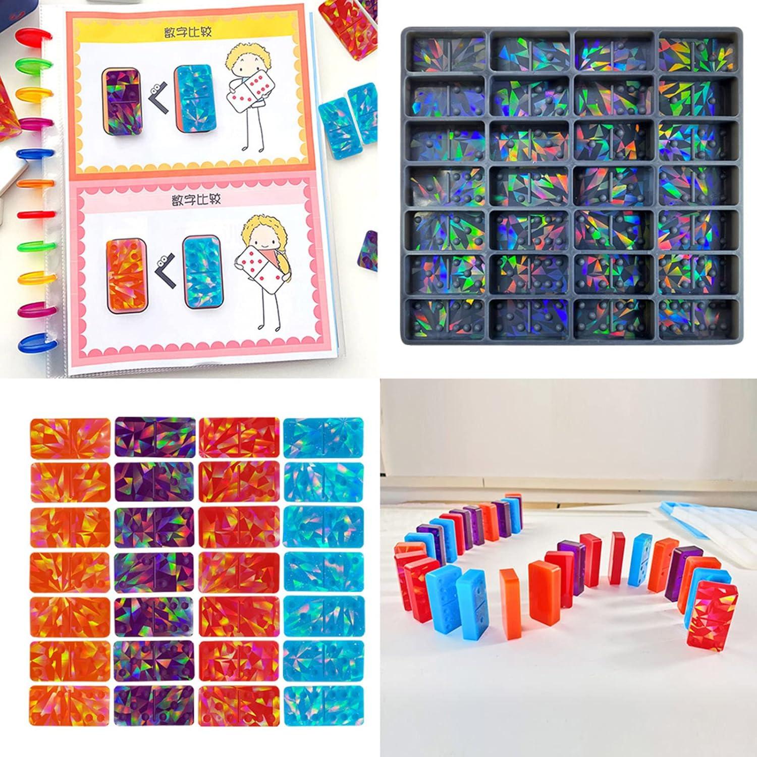 Molde de Dominó de Silicona Gasusen para Resina Epóxica 20.8x19.3cm