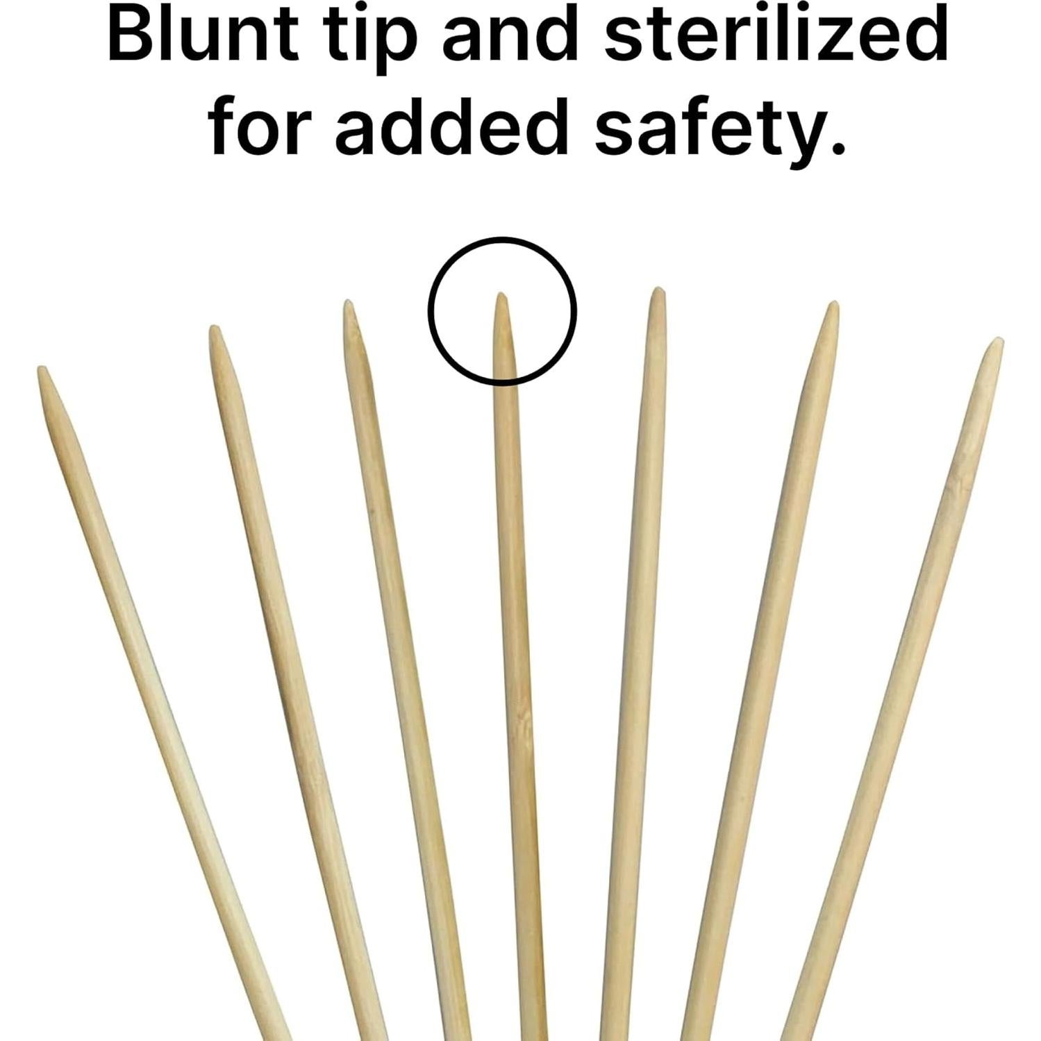 Palitos de Madera de Bambú KingSeal para Perros 22 cm - 100 Unidades