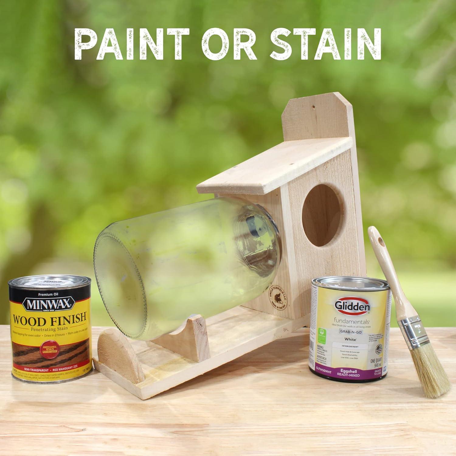 Comedero para Ardillas Tío Dunkels con Tarro de Vidrio 3.79L