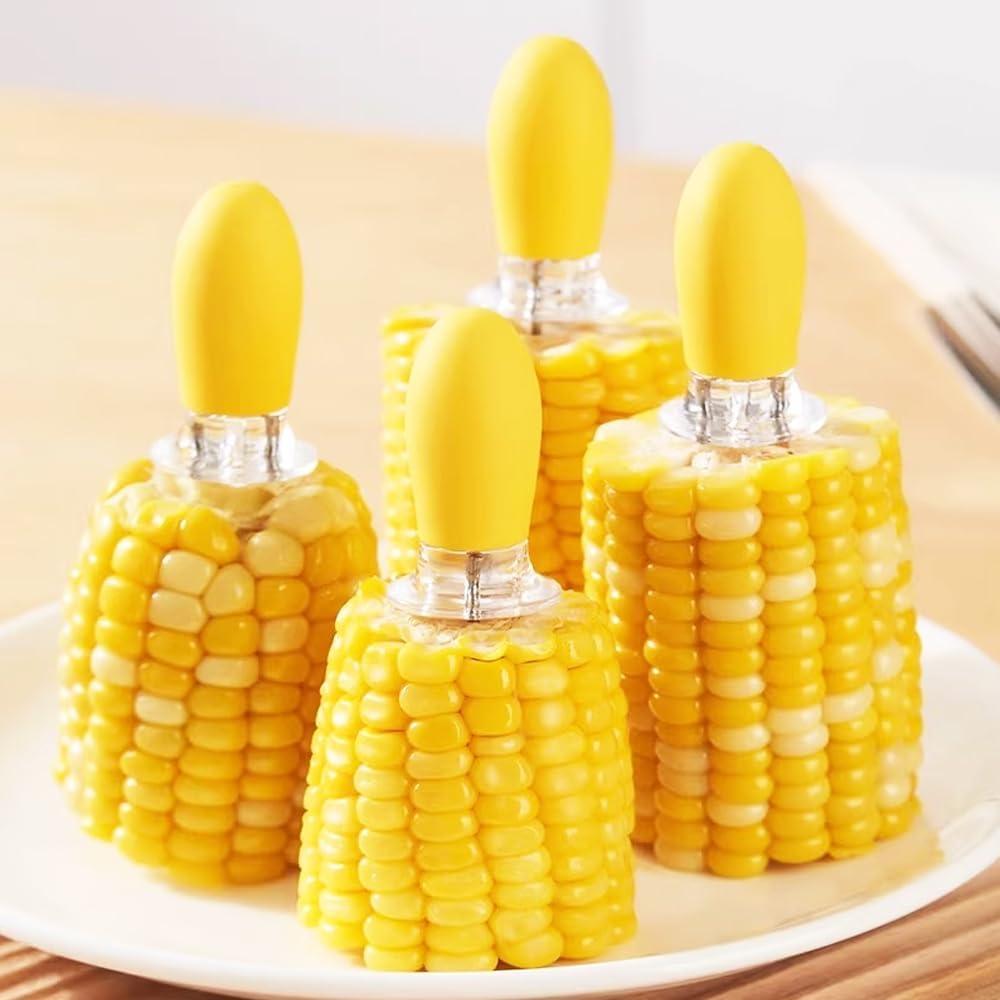 Sujetadores de Mazorcas de Maíz MOUMOUTEN 12 Pcs Acero Inoxidable