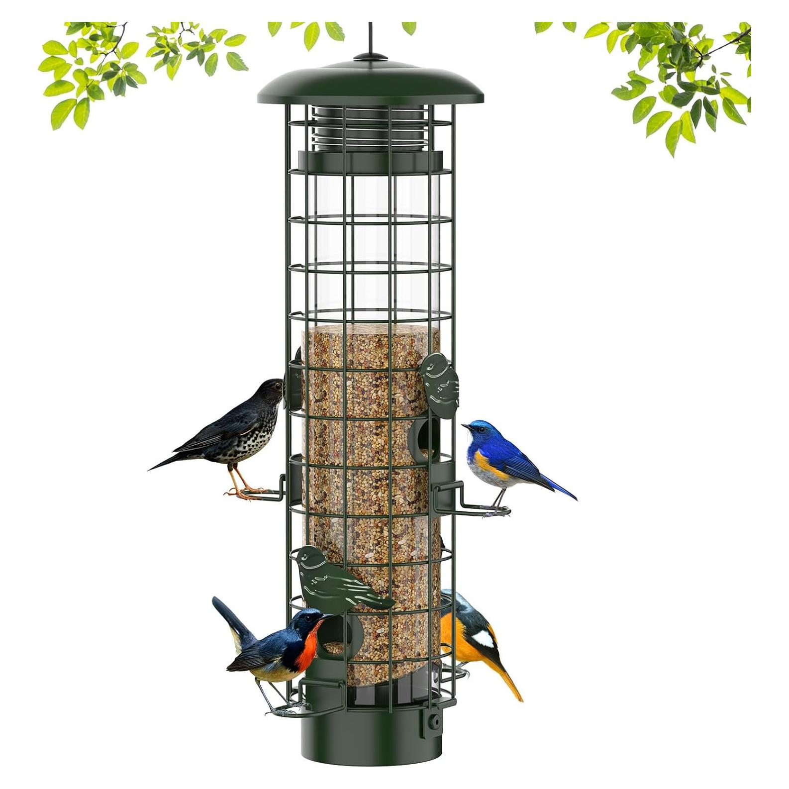 Comedero para Aves Niser a Prueba de Ardillas 1.36 kg Verde