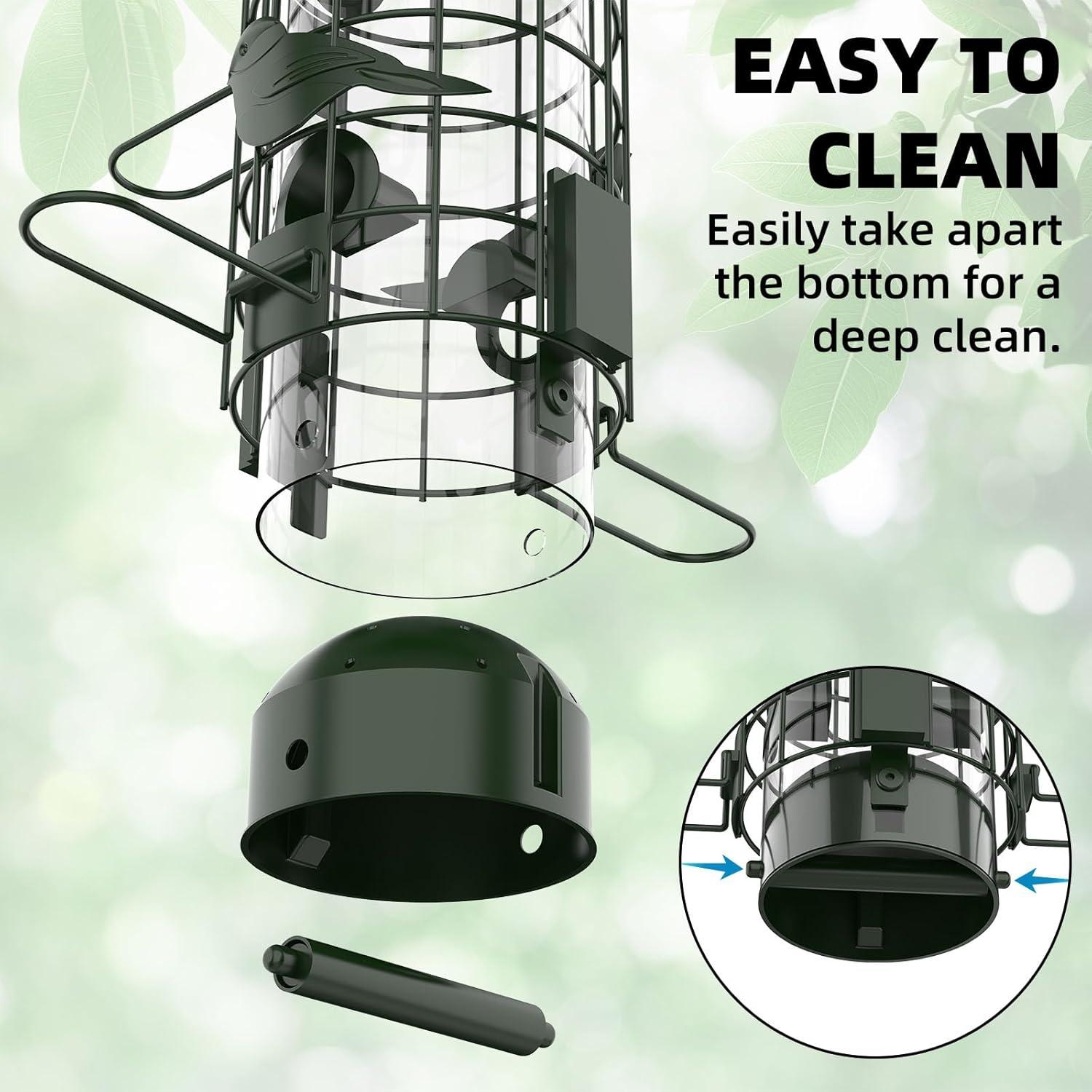 Comedero para Aves Niser a Prueba de Ardillas 1.36 kg Verde