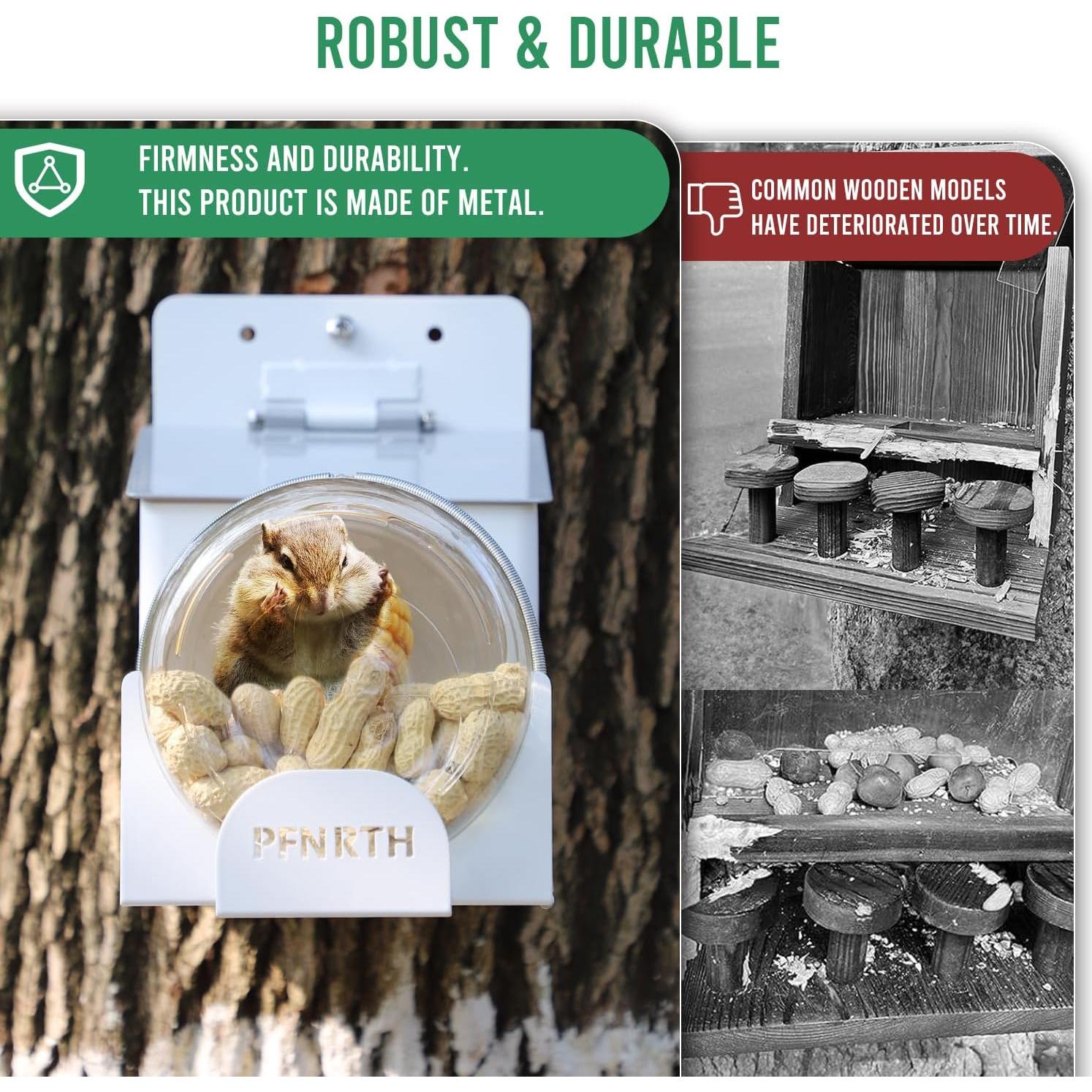 Comedero para Ardillas PFNRTH de Vidrio 1.89L Duradero