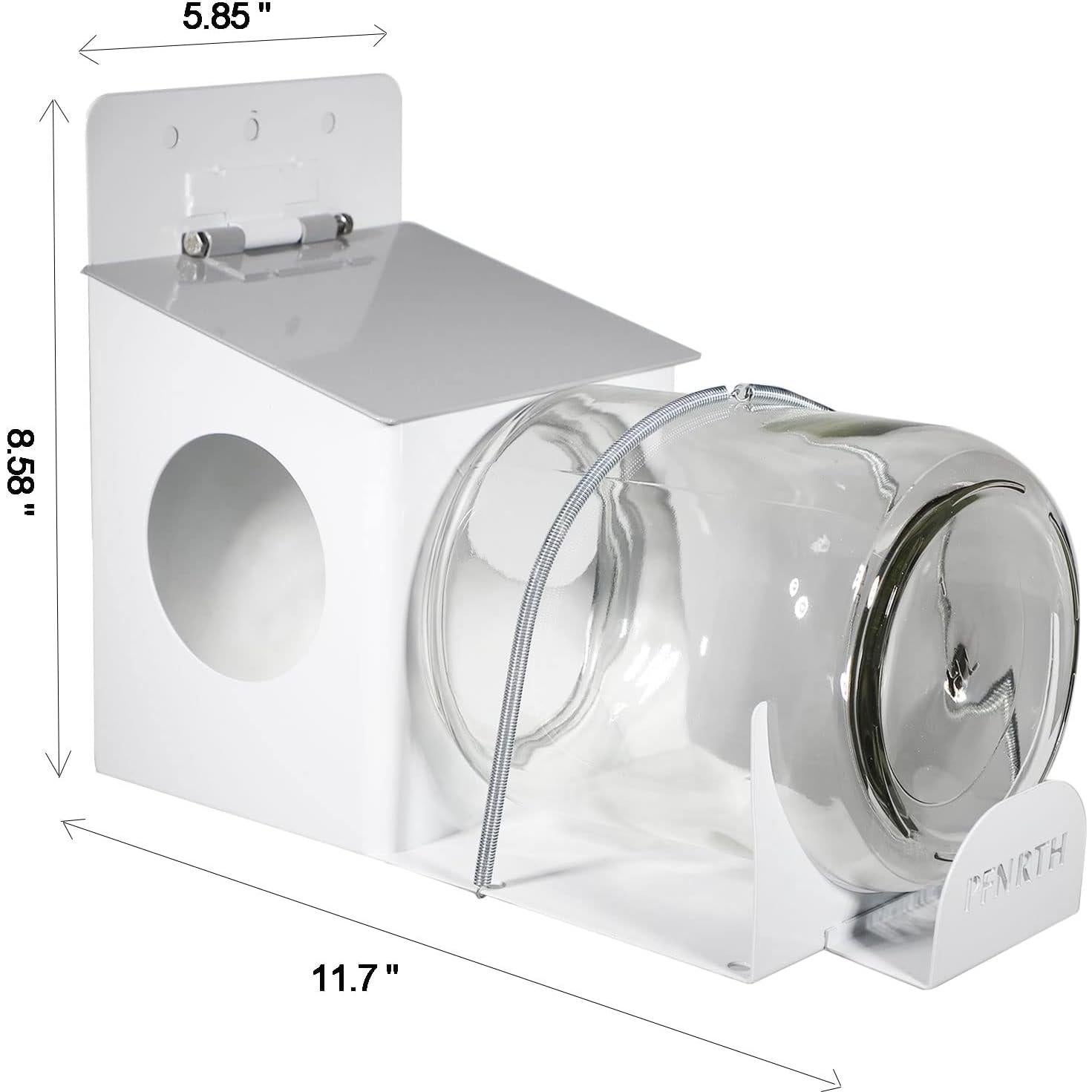 Comedero para Ardillas PFNRTH de Vidrio 1.89L Duradero