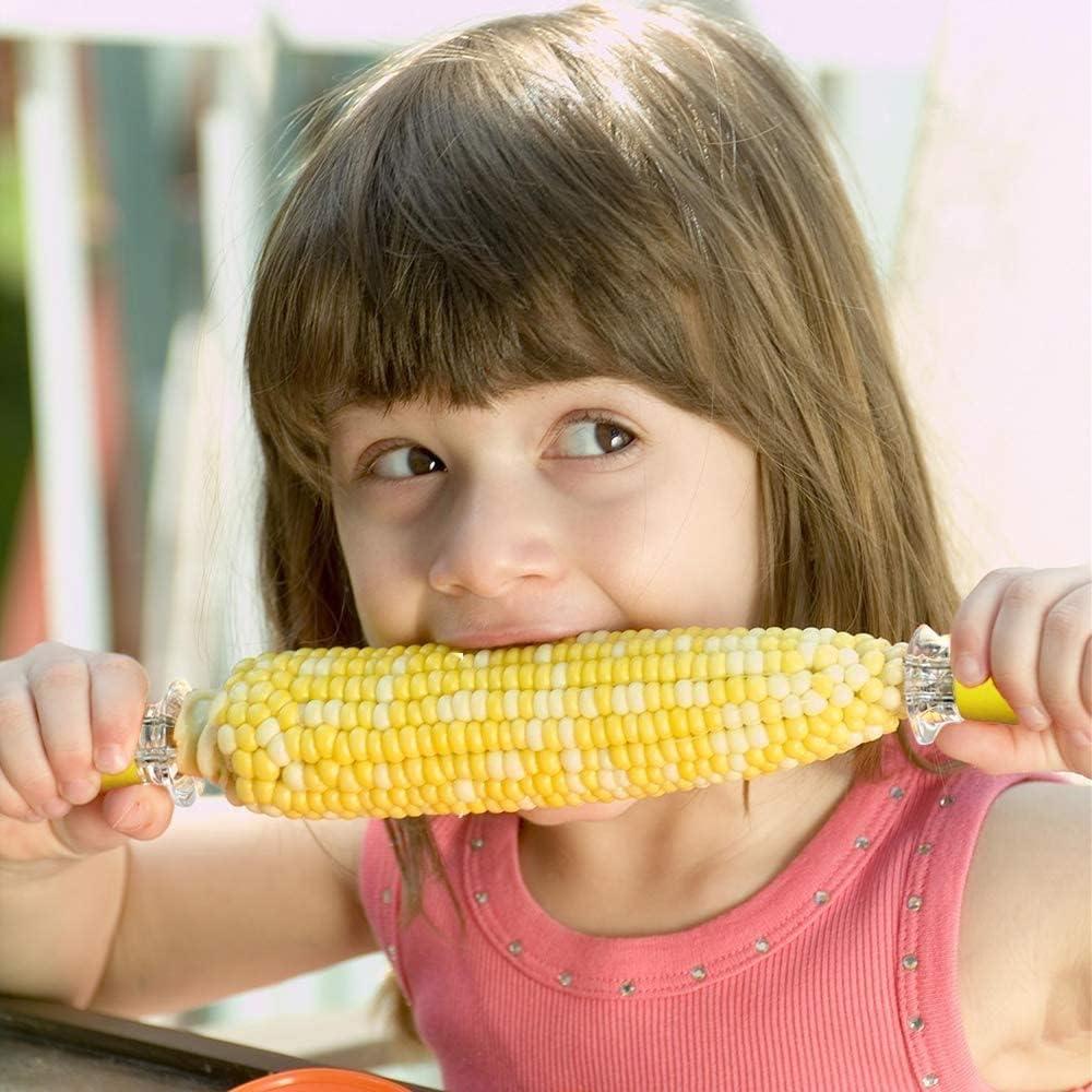 Soportes de maíz Genérico 10 piezas acero inoxidable amarillo