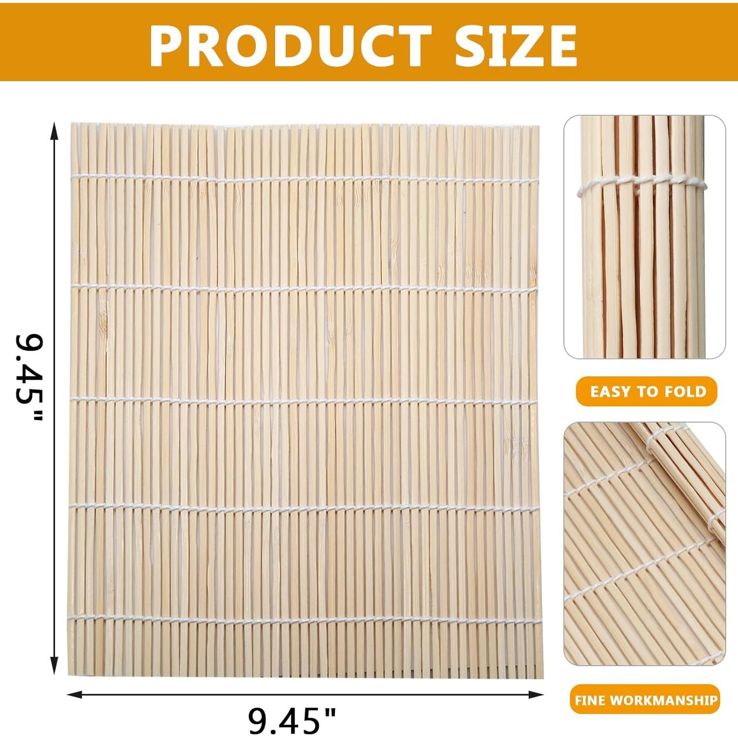 Estera de Bambú para Sushi Hordion 6 Pcs 24x24 cm Antiadherente
