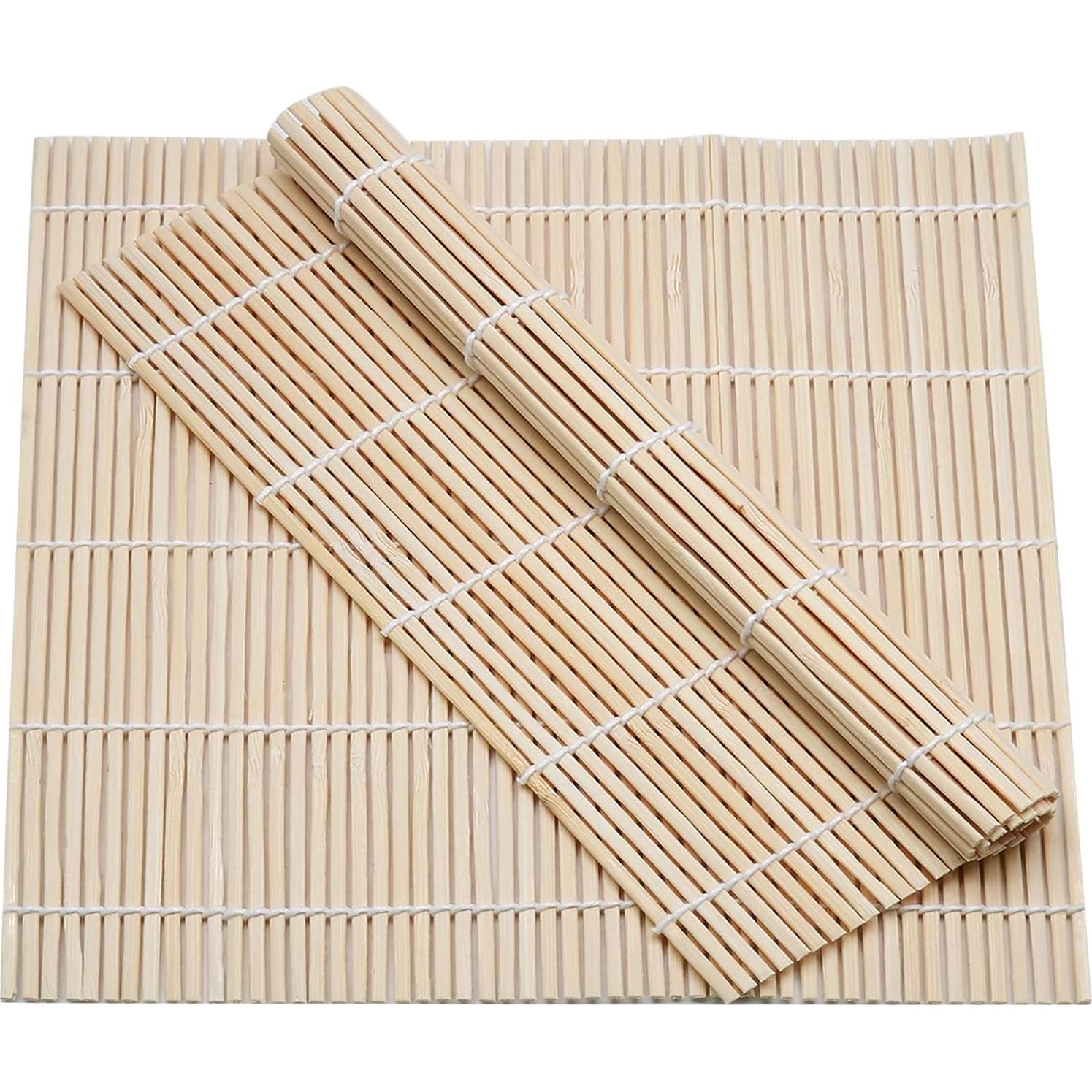 Estera de Sushi de Bambú Hordion 24 Pcs 24x24 cm Antiadherente