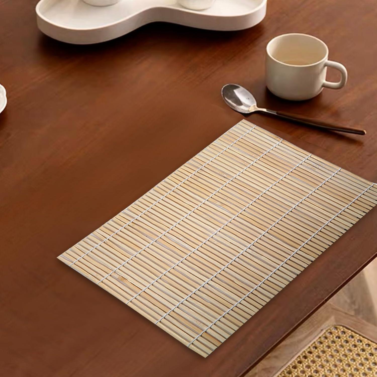 Estera de Sushi de Bambú Hordion 24 Pcs 24x24 cm Antiadherente