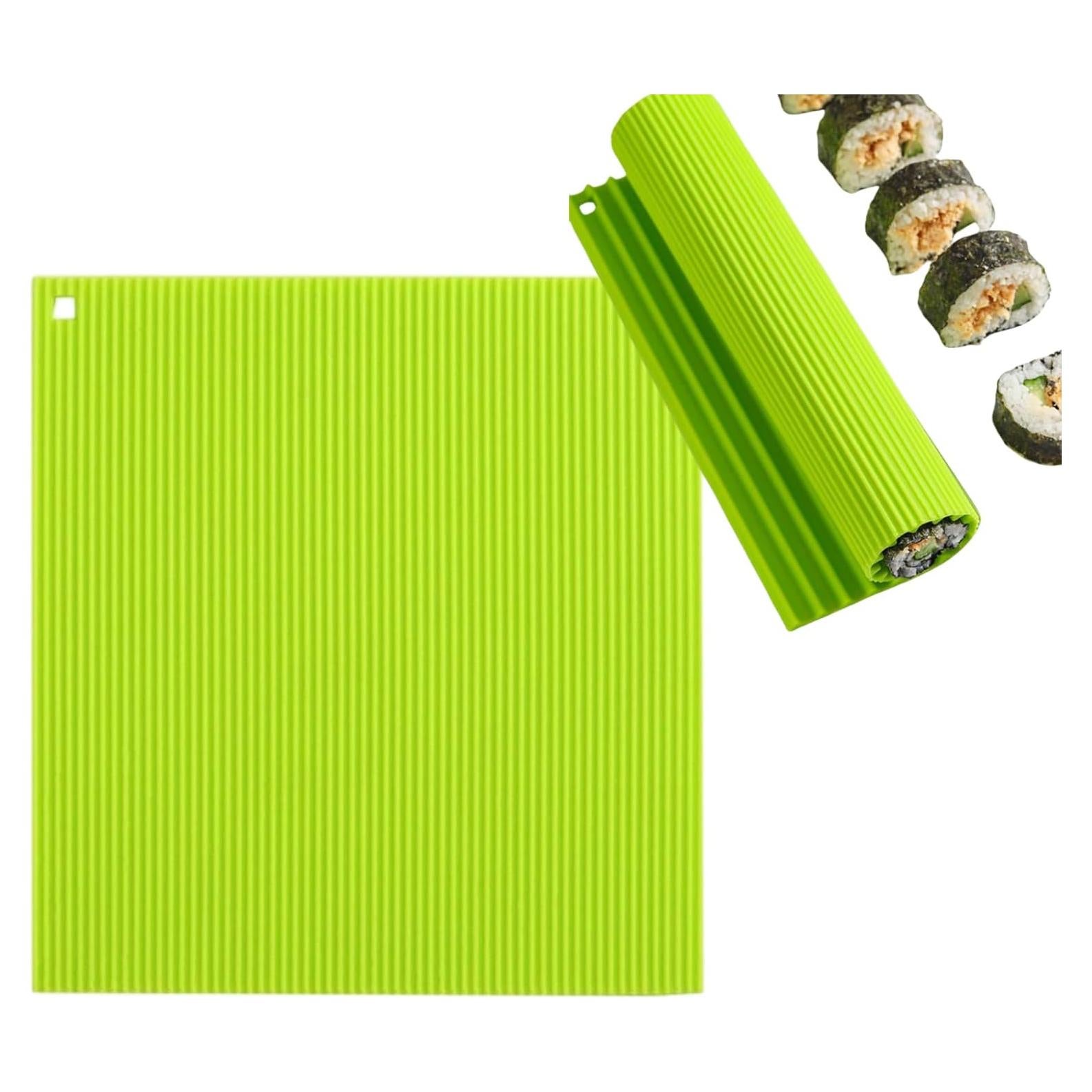 Estera de Sushi Antiadherente LIUHUIZEYU 22x20 cm Verde
