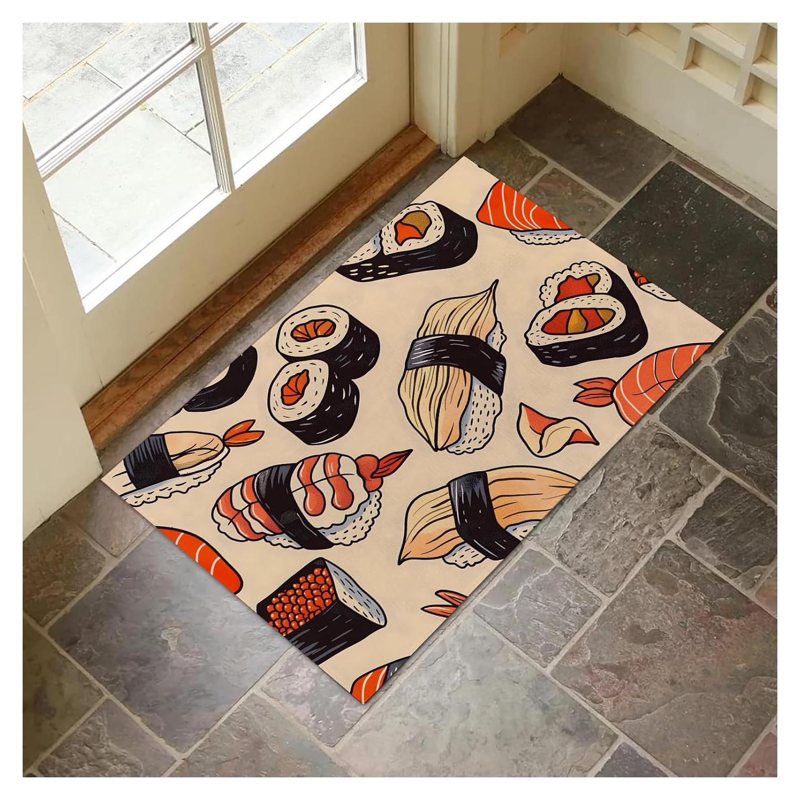 Alfombra de Puerta Interior VANZEV Sushi 43x75 cm Antideslizante