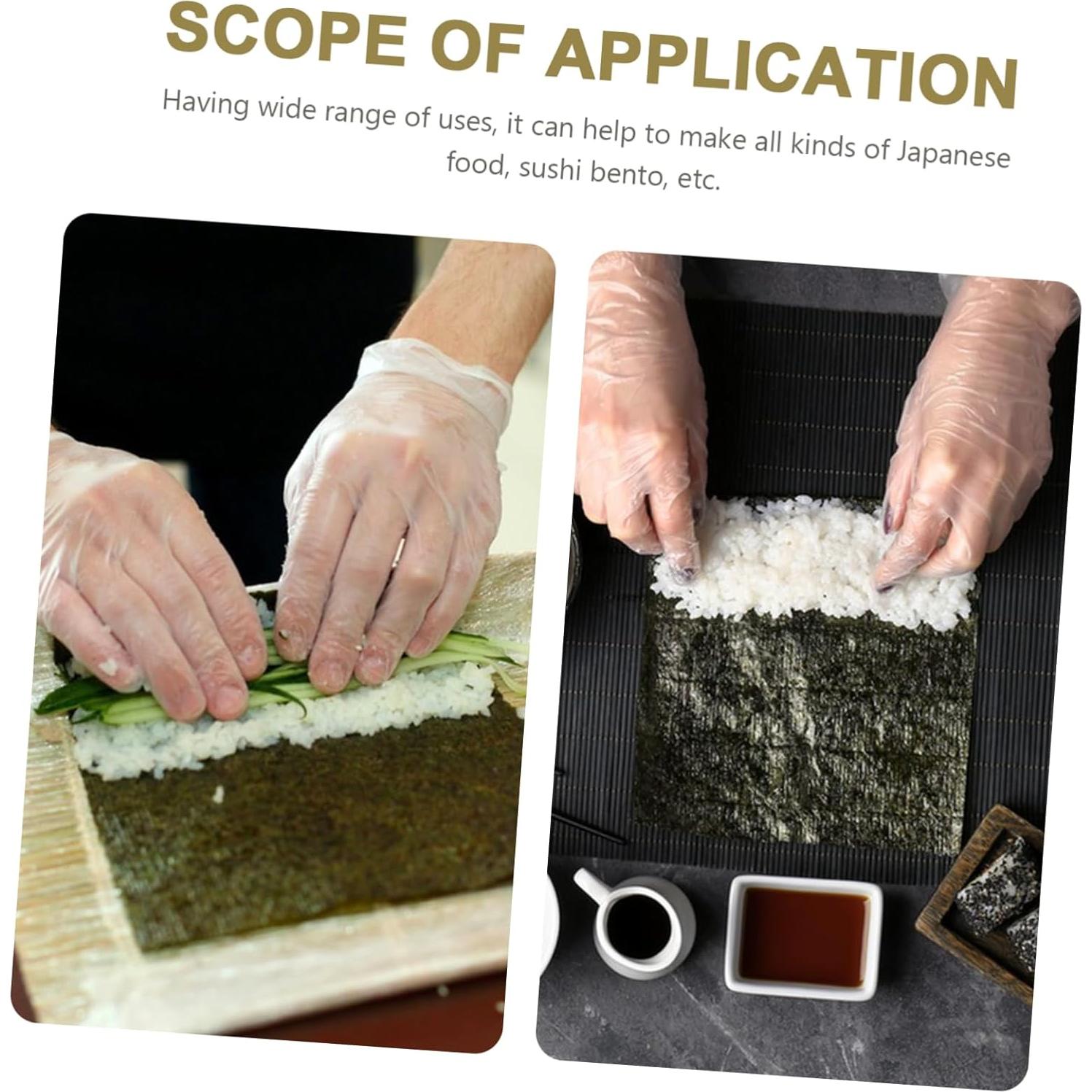 Esteras de Bambú para Sushi Kichvoe 14x14 cm - Kit DIY