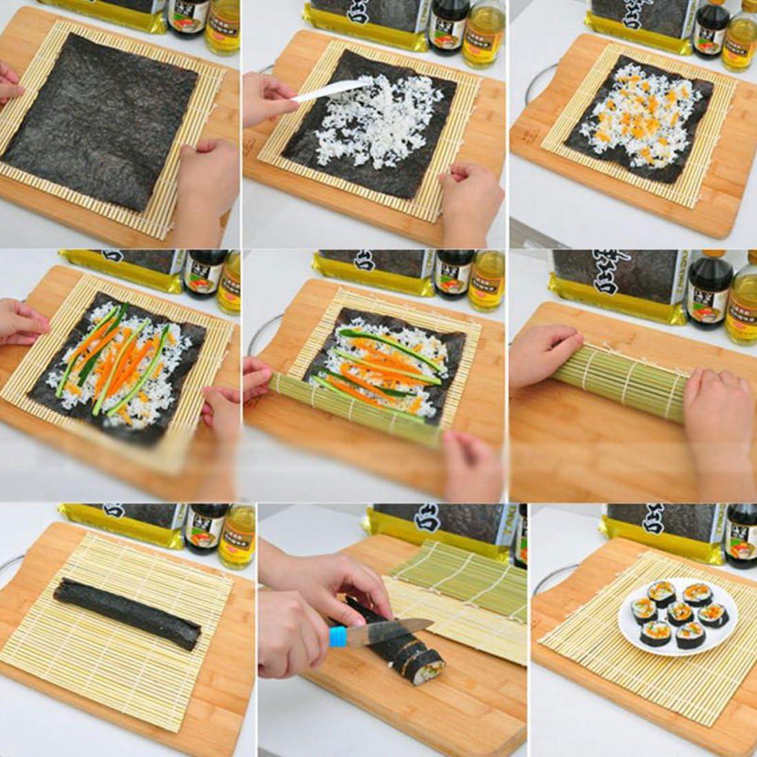 Kit de Sushi Gimbap Garasani - 2 Mates de Bambú 24x24 cm