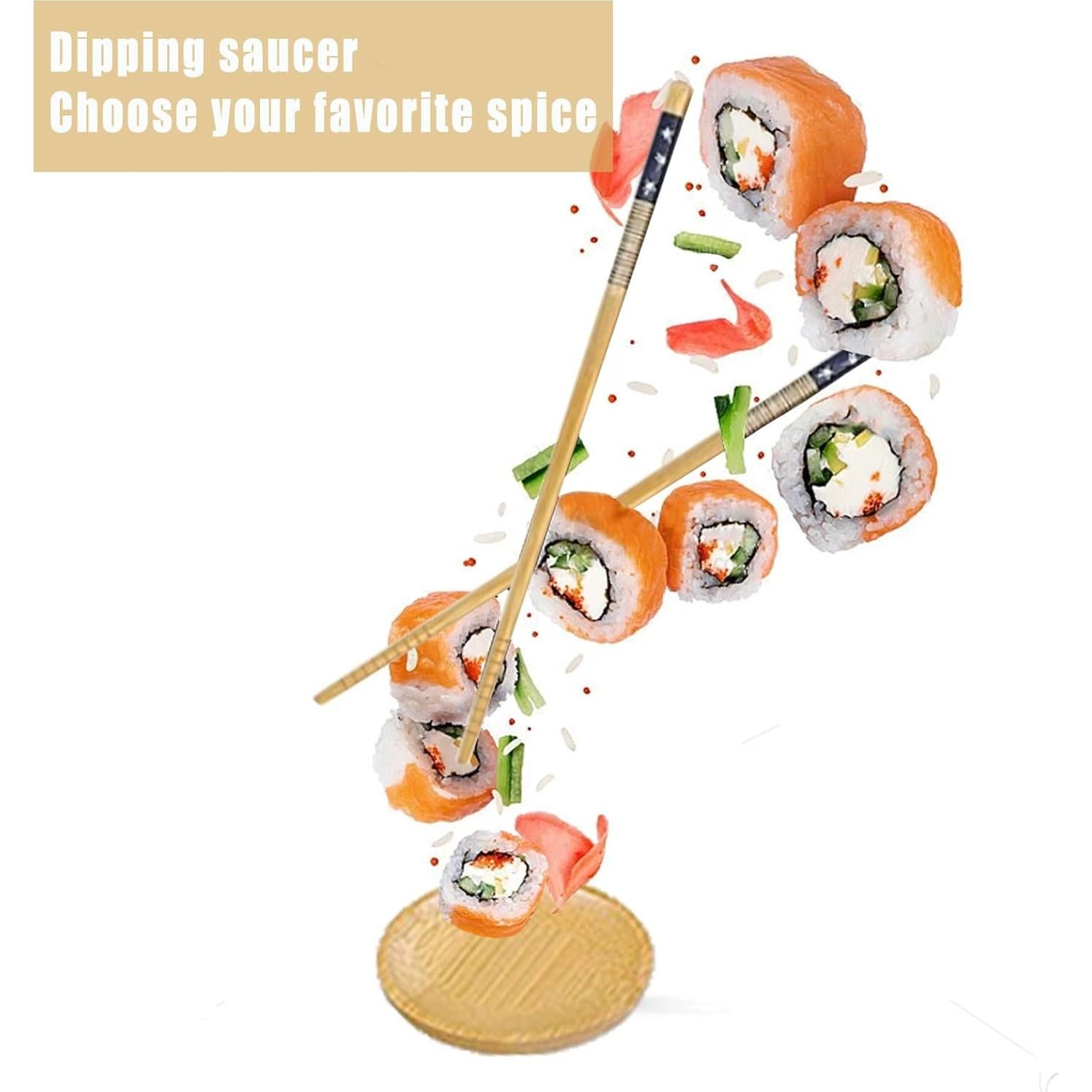 Kit de Sushi de Bambú BOBOAR con Esteras y Utensilios Ecológicos