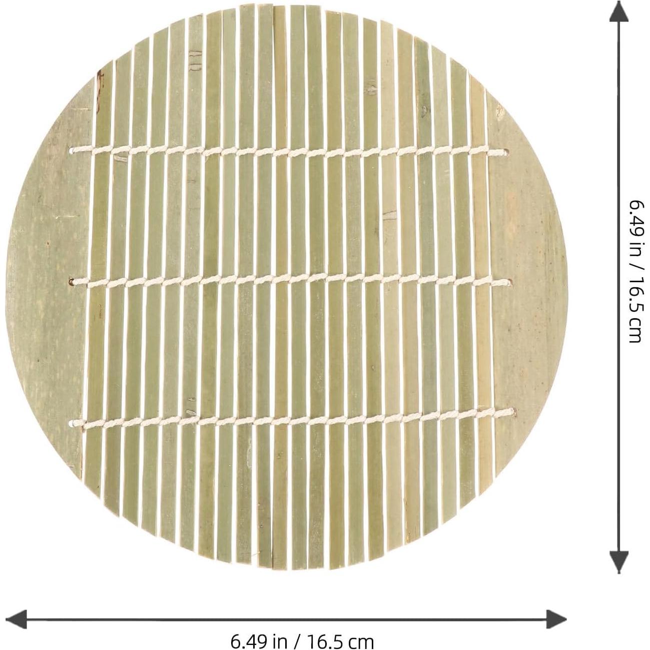 Kit de Rodillos de Sushi Hemoton 4 Pcs 17 cm Bambú