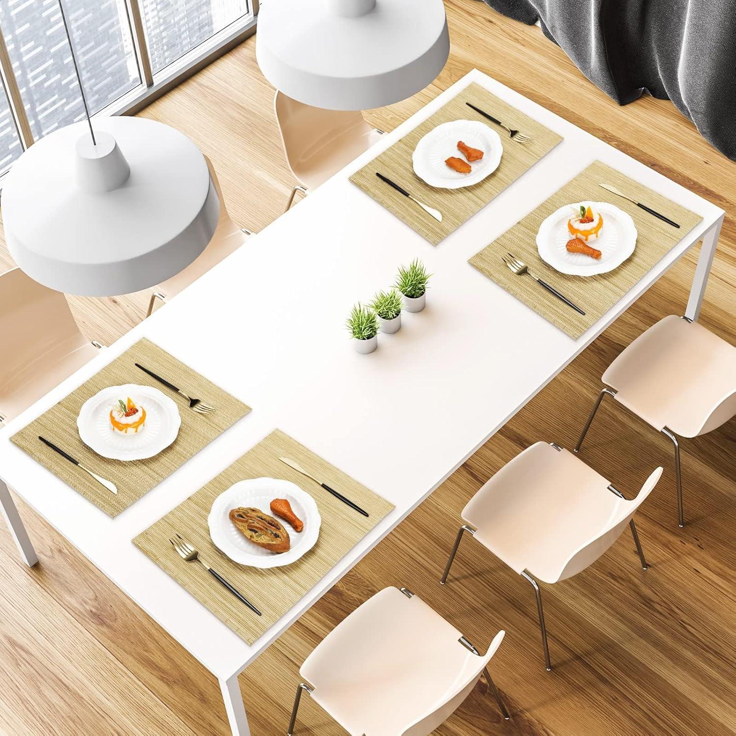 Set de 12 Manteles de Bambú Patelai 40 x 30 cm Lavables