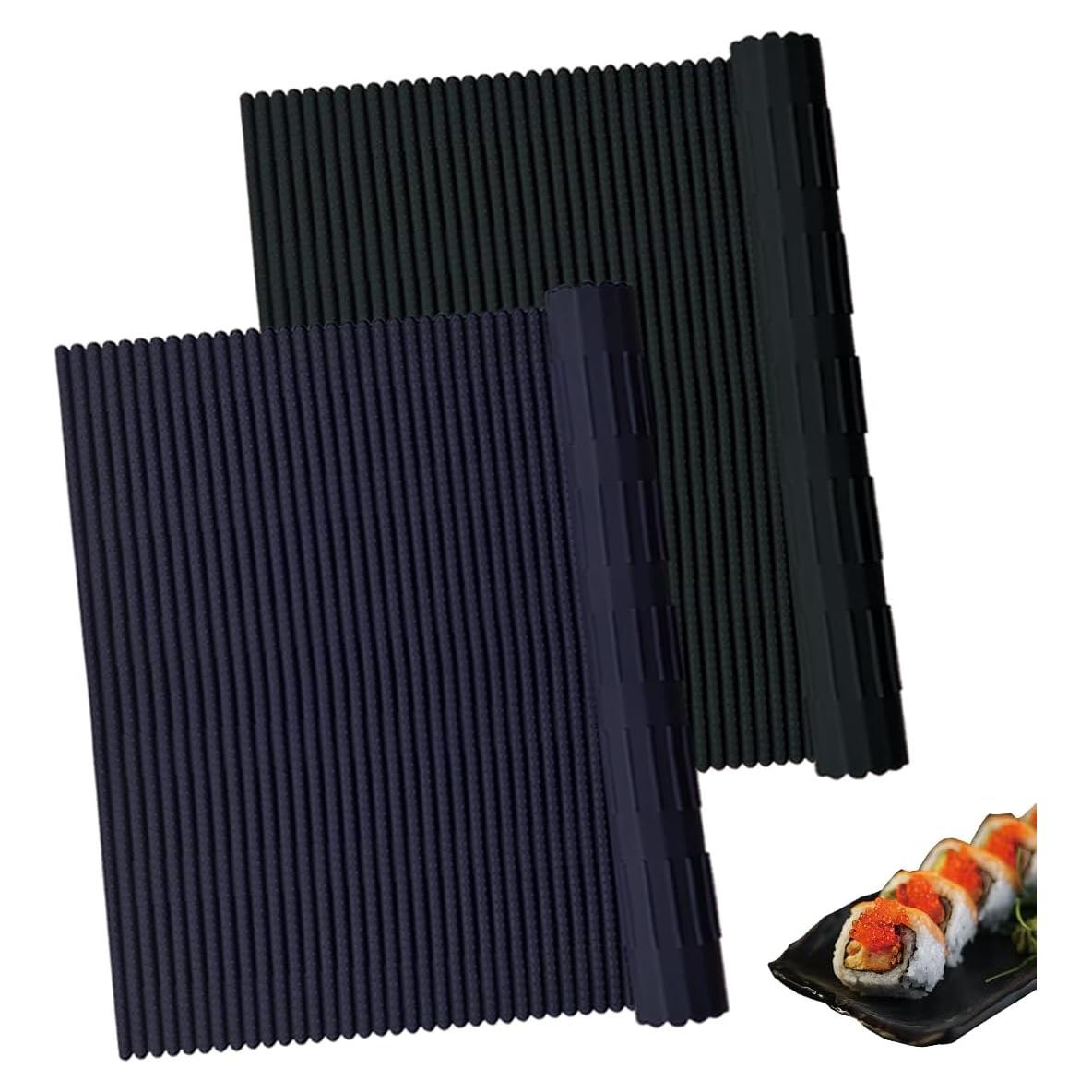 Kit de Alfombrillas de Sushi de Silicona Quaocens - 2 Piezas