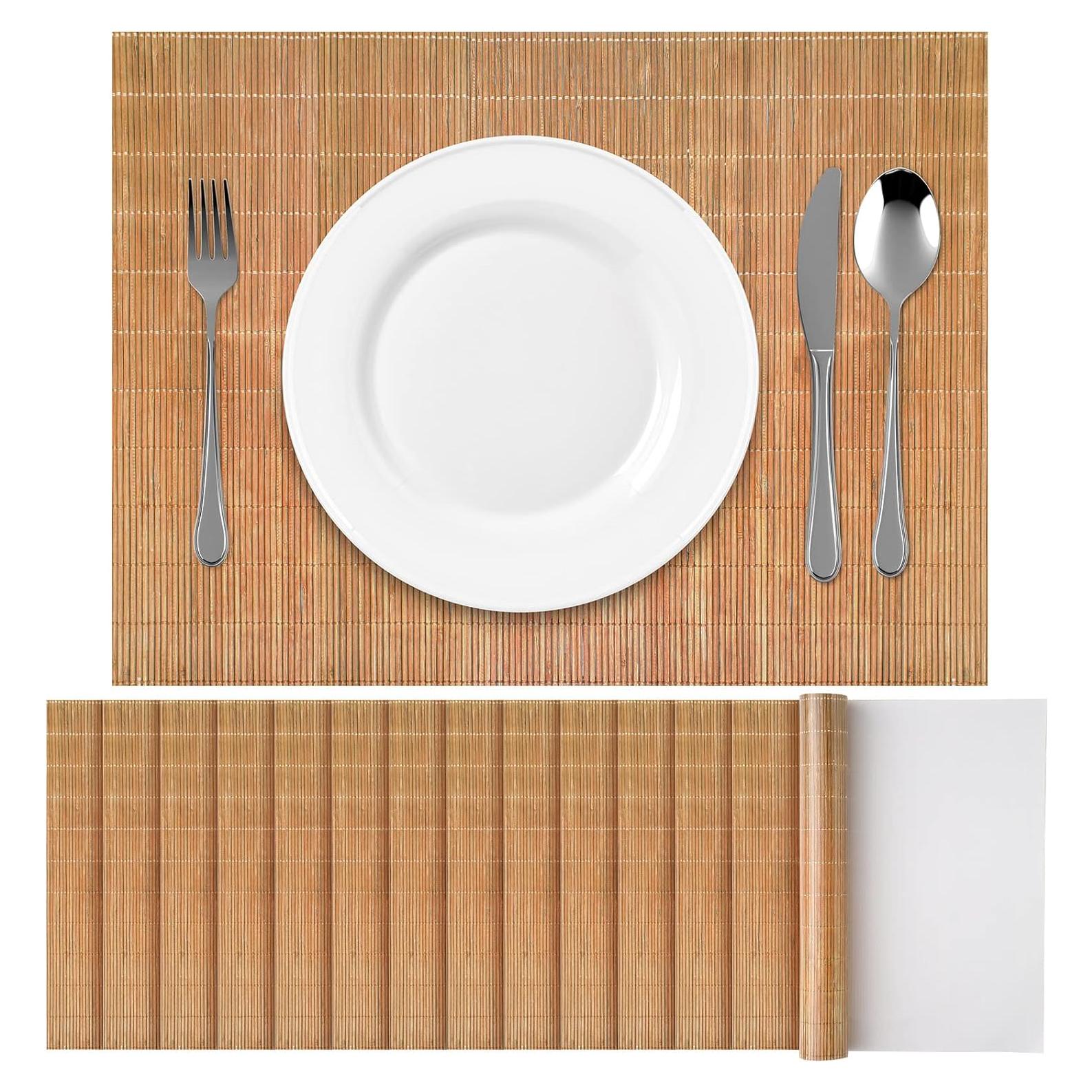 50 Manteles Desechables de Papel de Bambú 30x40cm Sumind