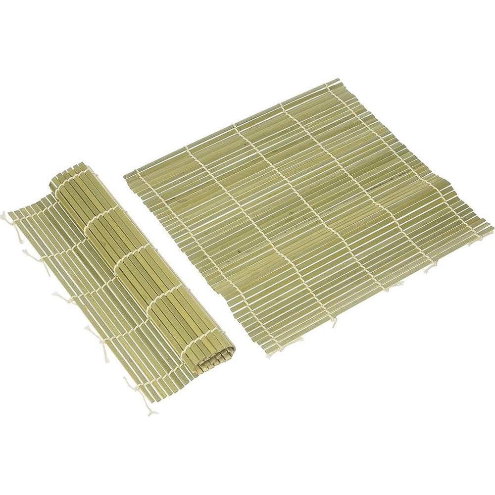 Estera de Sushi de Bambú AKOAK 24 cm Antiadherente Verde