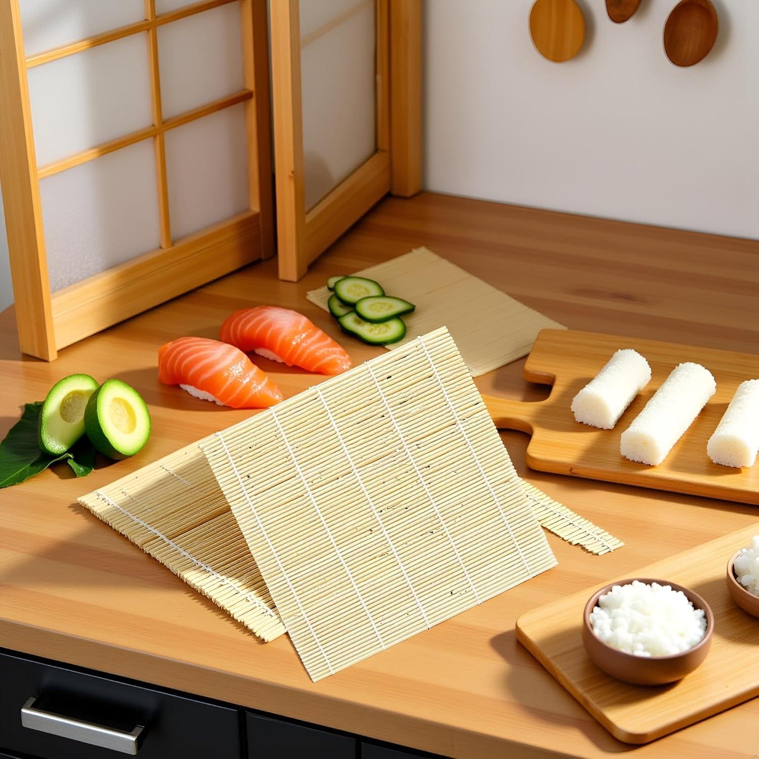 Estera de Bambú para Sushi YuanHolumid Cuadrada 2.54cm