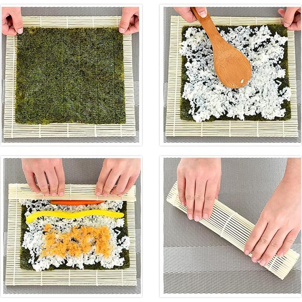 Estera de Bambú para Sushi YuanHolumid Cuadrada 2.54cm