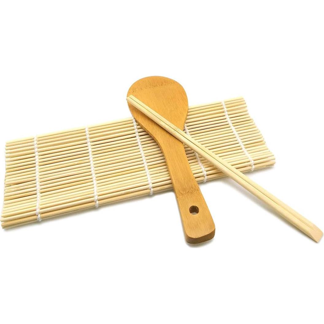 Esteras de Sushi y Gimbap SUPIA 3 Piezas de Bambú Portátil