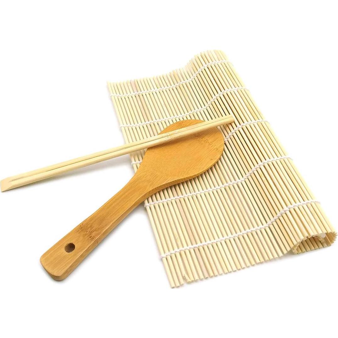 Esteras de Sushi y Gimbap SUPIA 3 Piezas de Bambú Portátil