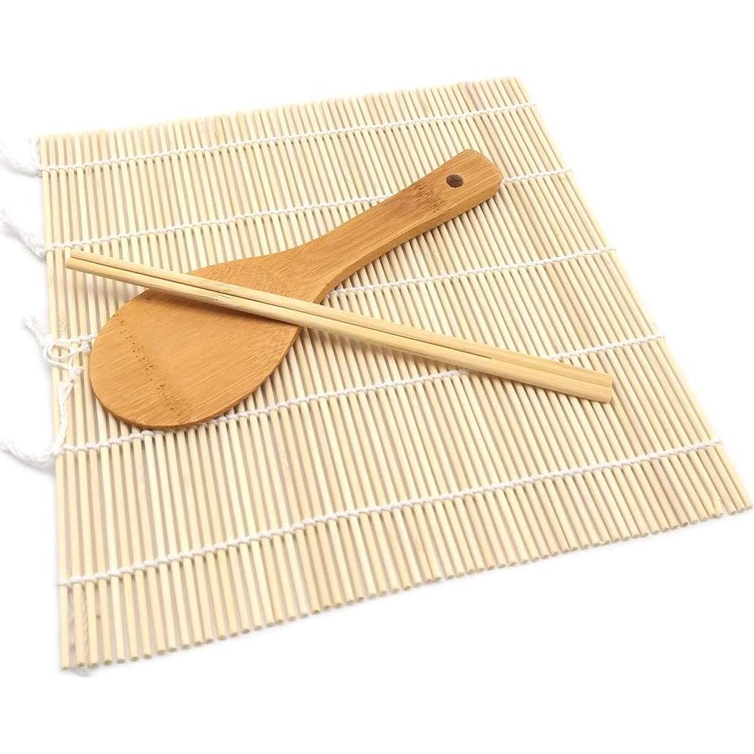 Esteras de Sushi y Gimbap SUPIA 3 Piezas de Bambú Portátil