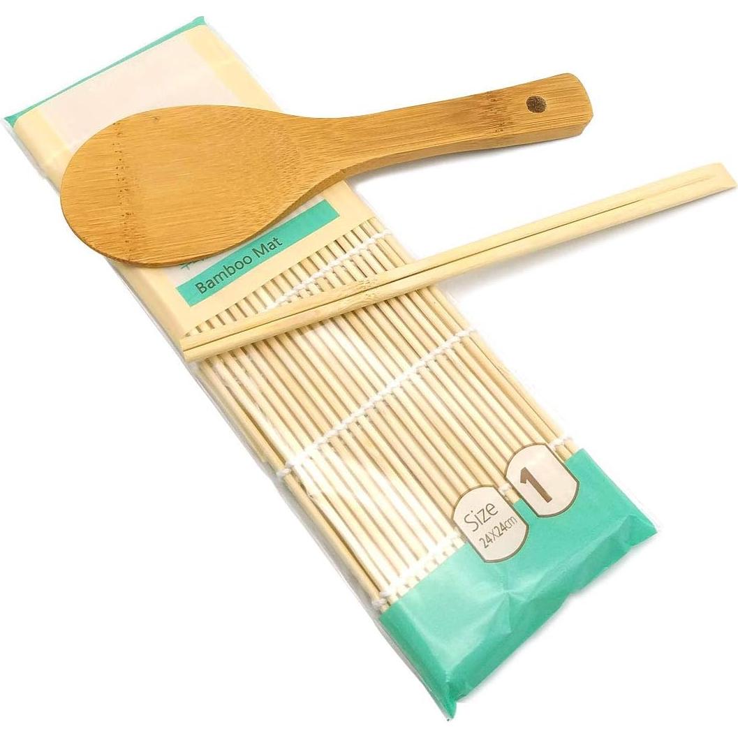 Esteras de Sushi y Gimbap SUPIA 3 Piezas de Bambú Portátil