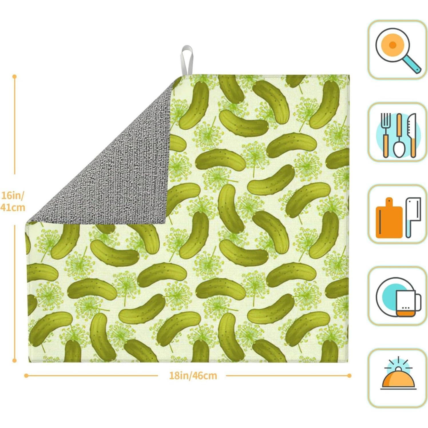 Alfombrilla de Secado de Cocina Microfibra LONGZEHAO 45x40 cm Sushi