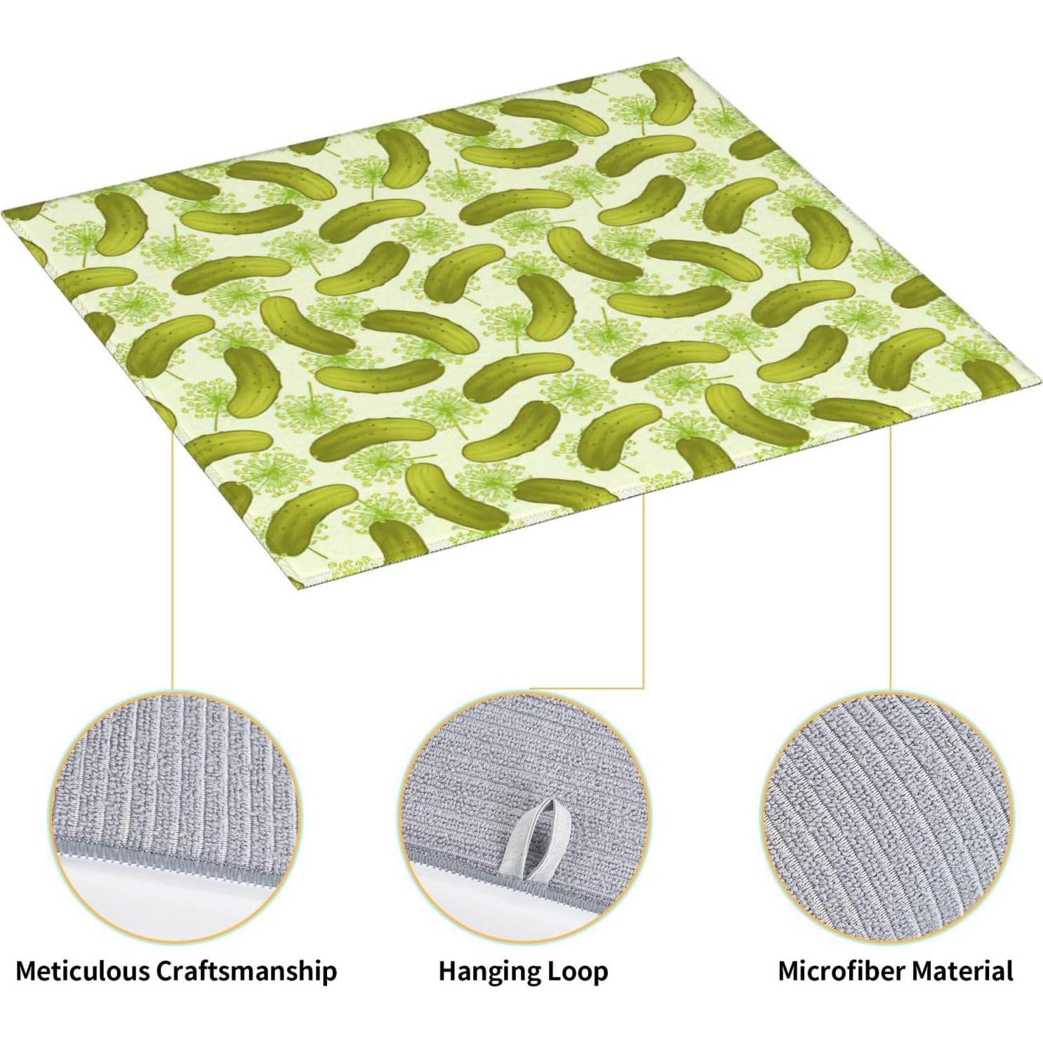 Alfombrilla de Secado de Cocina Microfibra LONGZEHAO 45x40 cm Sushi