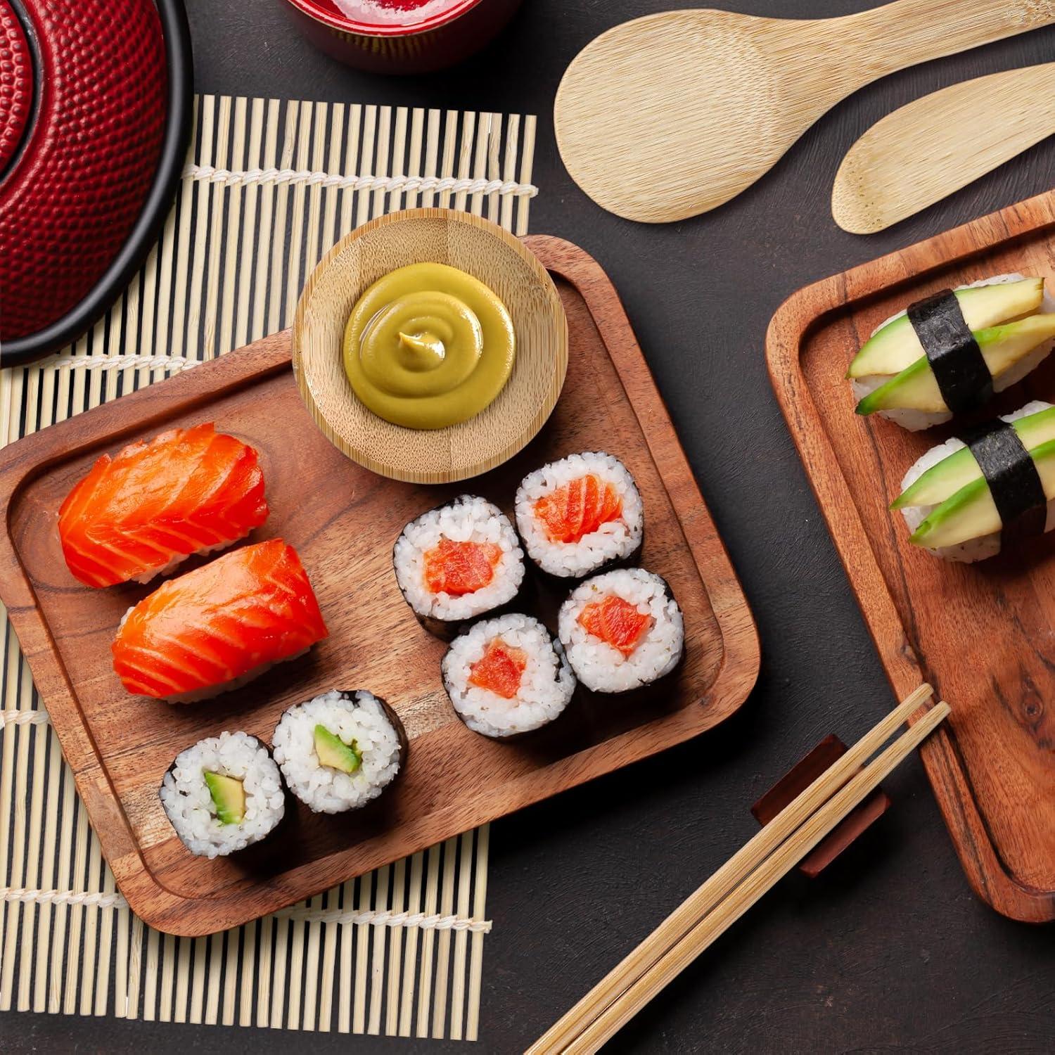 Kit de Hacer Sushi Guduling 6 Piezas de Bambú para Principiantes