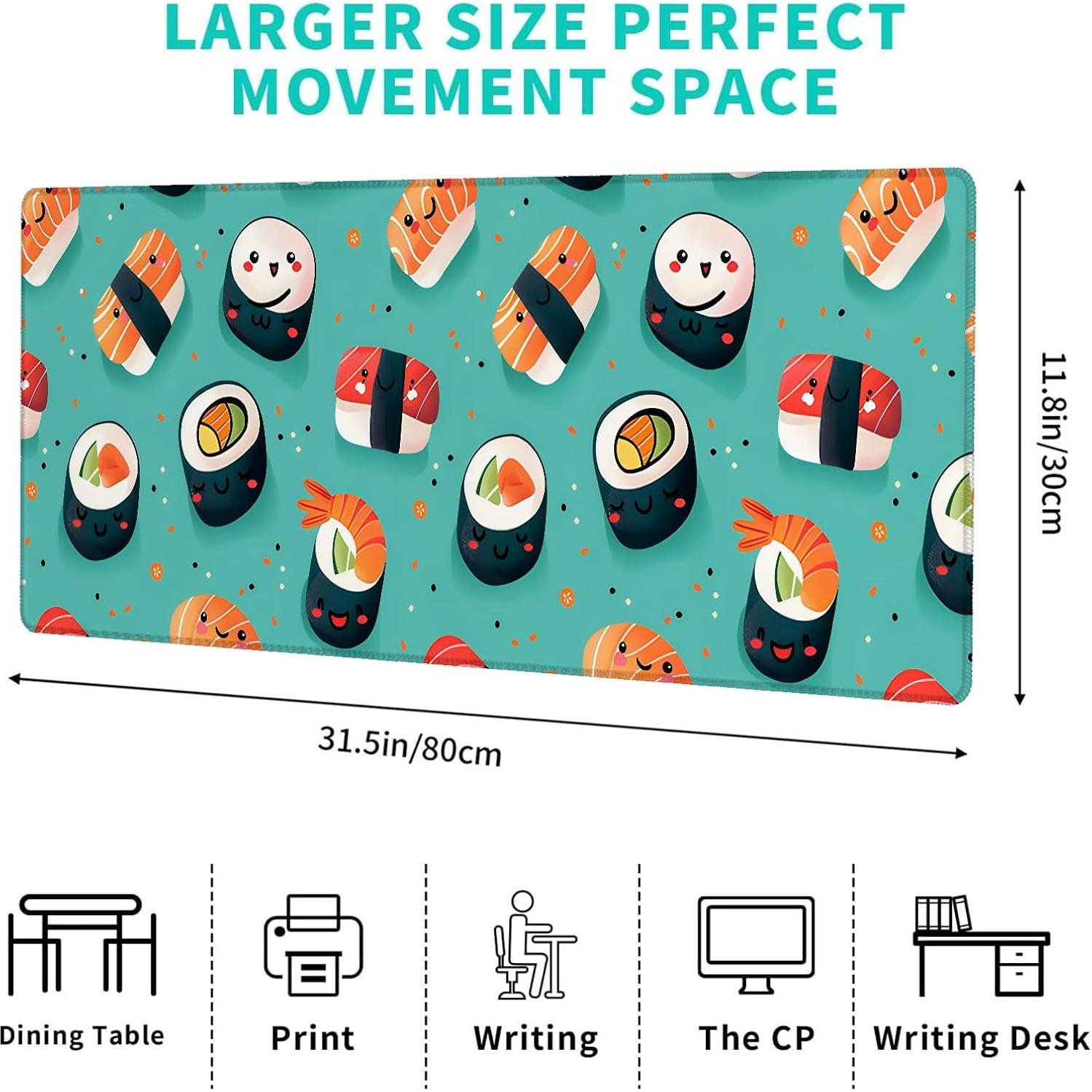 Alfombrilla de Ratón AINORI Sushi 30.48x80.01cm Antideslizante