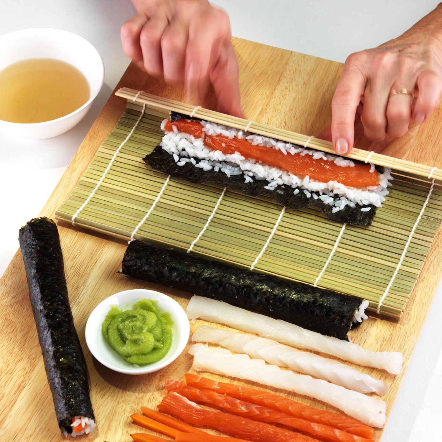 Kit de Hacer Sushi TOSSOW - 2 Esteras, Cucharón, Palillos