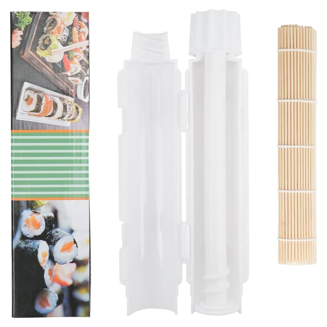 Kit de Sushi CEYAZYE para Principiantes - Rodillo y Estera de Bambú