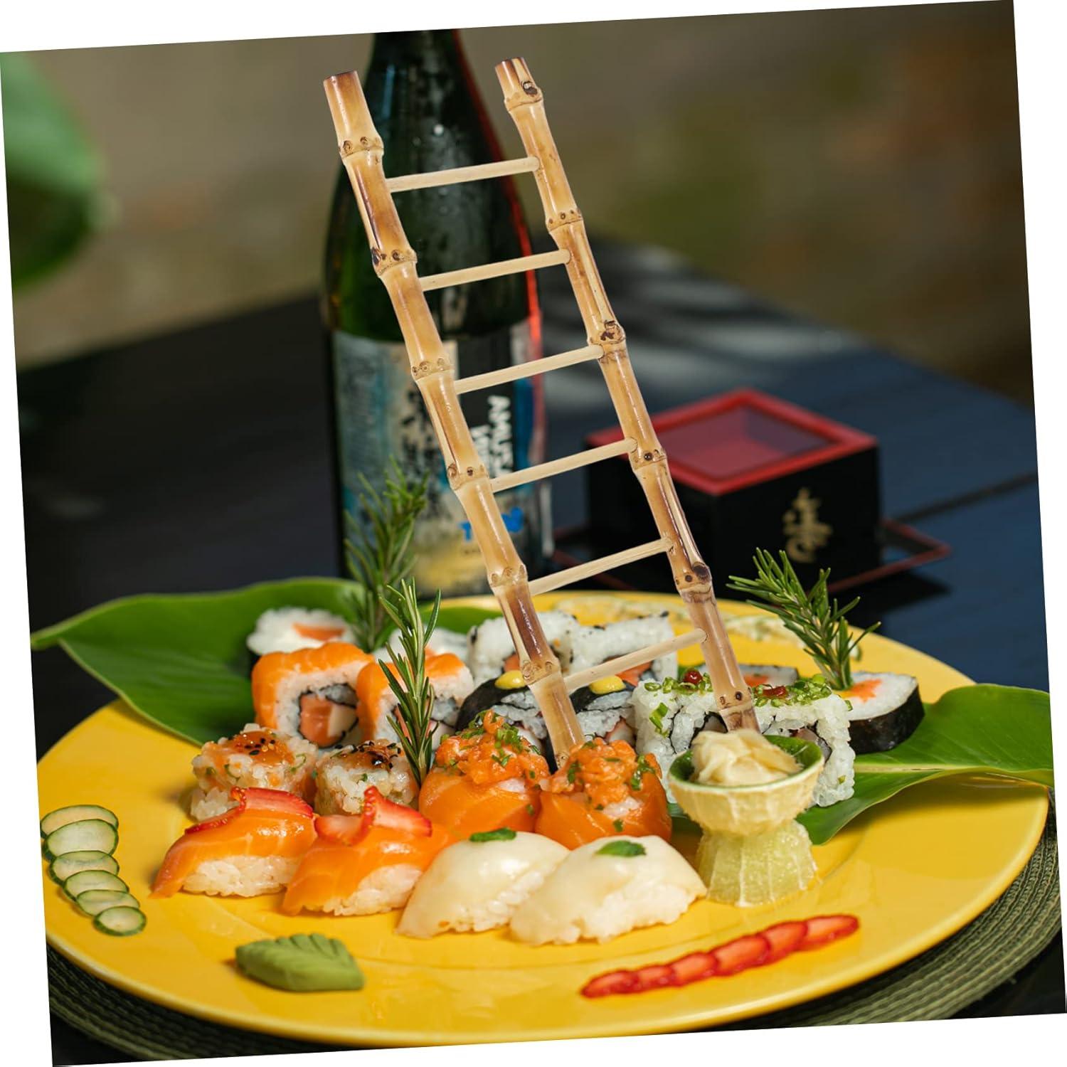 Platos de Sashimi de Bambú ARTIBETTER 2 Piezas 28.5x9cm