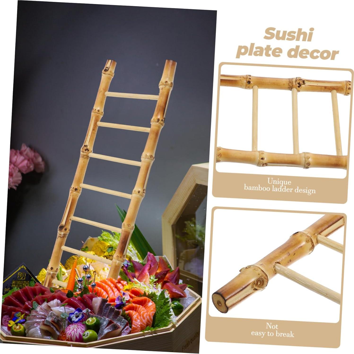 Platos de Sashimi de Bambú ARTIBETTER 2 Piezas 28.5x9cm