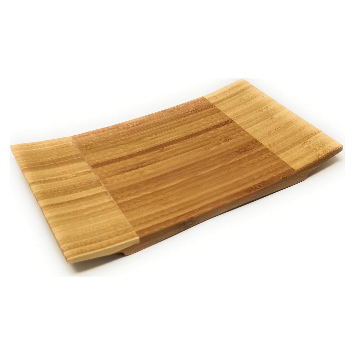 Plato de Servicio de Bambú Rectangular 26.9x17 cm - Hogar Asiático