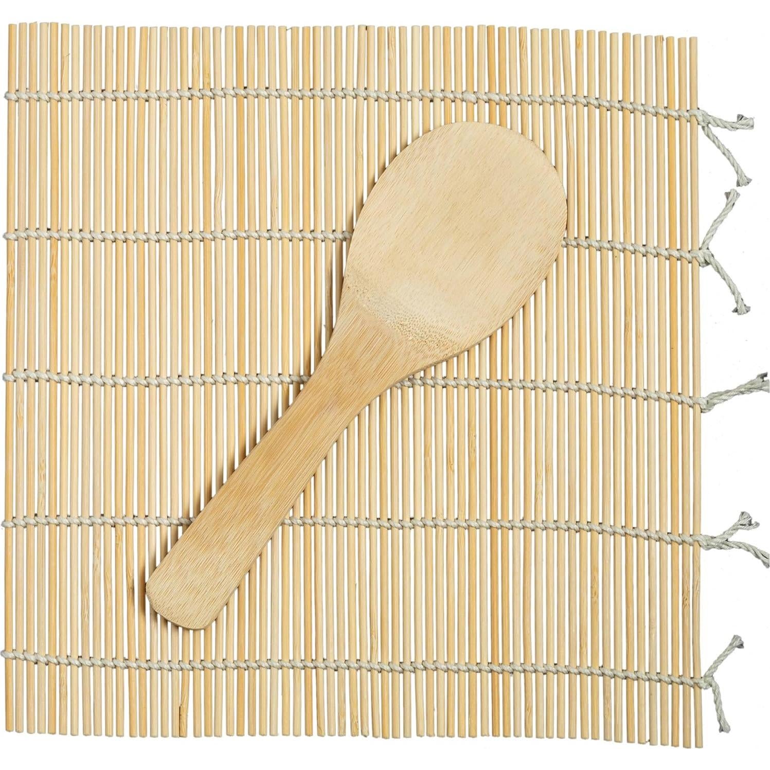 Kit de Sushi 3 Piezas Joyce Chen con Esterilla y Pala de Bambú