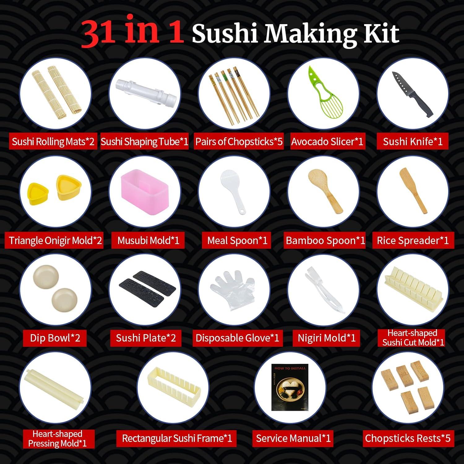 Kit de Hacer Sushi 31 en 1 DigNew - Accesorios Completos