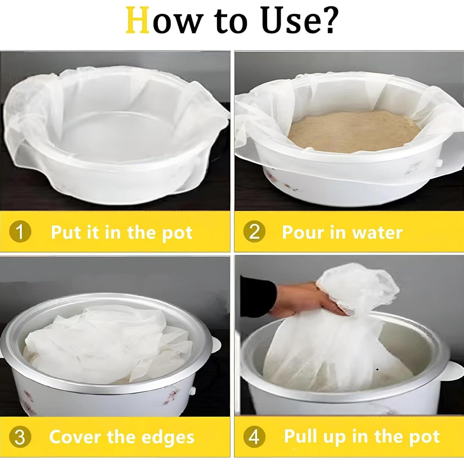 Red de Cocción de Arroz Dawcrow 114.6 x 100.1 cm Reutilizable