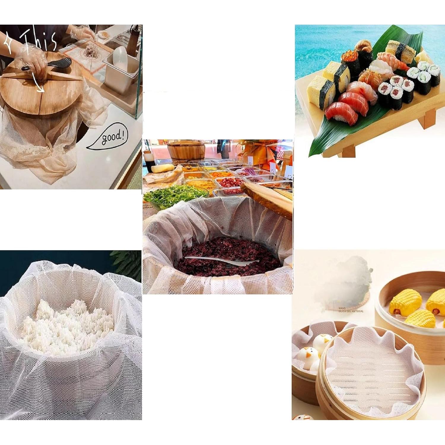 Red de Cocción de Arroz Dawcrow 114.6 x 100.1 cm Reutilizable