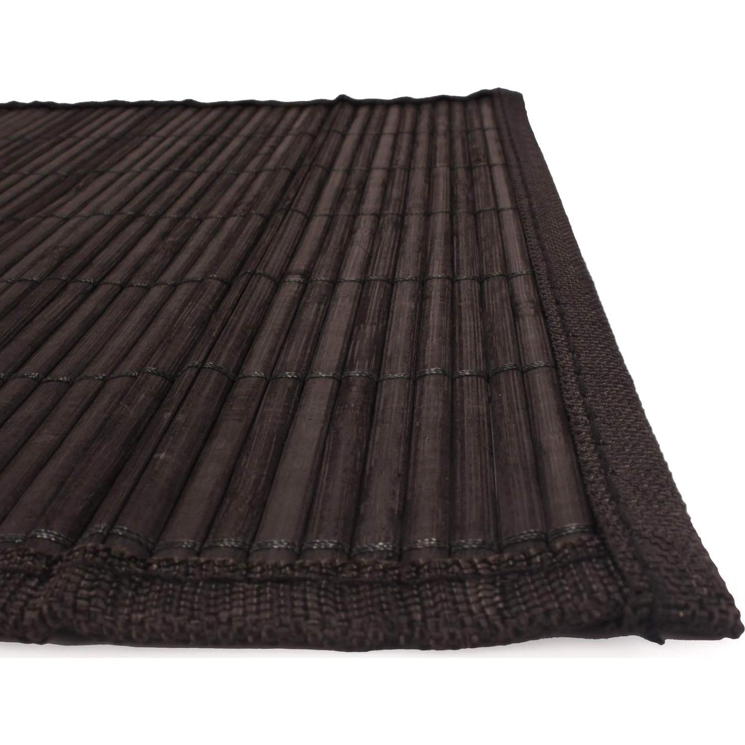 Estera de Bambú Negra BambooMN - 4 Unidades 45.72x33 cm